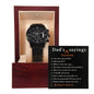 DAD'S FAVORITE SAYINGS - Black Chronograph Watch