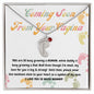 Almost Sold Out - I Love You Mommy - Custom Baby Feet Necklace with Birthstone