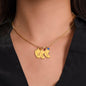 Almost Sold Out - I Love You Mommy - Custom Baby Feet Necklace with Birthstone