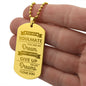 Almost Sold Out - TO MY SOULMATE - ENGRAVED DOG TAG NECKLACE