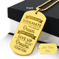 Almost Sold Out - TO MY SOULMATE - ENGRAVED DOG TAG NECKLACE