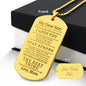 Almost Sold Out - MY DEAR SON - ENGRAVED DOG TAG NECKLACE