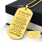 Almost Sold Out - TO MY SON - ENGRAVED DOG TAG NECKLACE