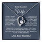 Almost Sold Out - TO MY BEAUTIFUL WIFE - FOREVER LOVE NECKLACE