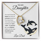 Almost Sold Out - TO MY DAUGHTER - FOREVER LOVE NECKLACE