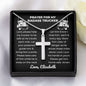 Almost Sold Out - Prayer for Badass Trucker - Cross Necklace