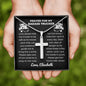 Almost Sold Out - Prayer for Badass Trucker - Cross Necklace