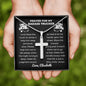 Almost Sold Out - Prayer for Badass Trucker - Cross Necklace