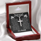 Almost Sold Out - Prayer for Badass Trucker - Cross Necklace