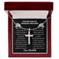 Almost Sold Out - Prayer for Badass Trucker - Cross Necklace
