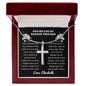 Almost Sold Out - Prayer for Badass Trucker - Cross Necklace