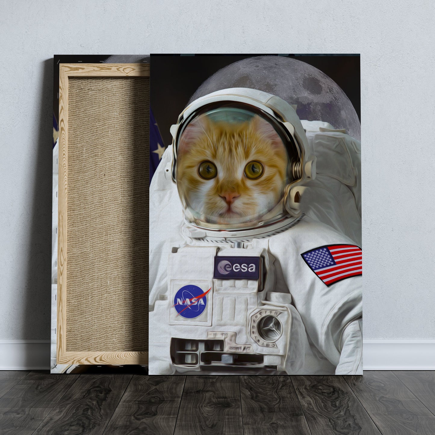 SEE YOUR BELOVED CAT EXPLORE SPACE IN THIS BEAUTIFUL CANVAS