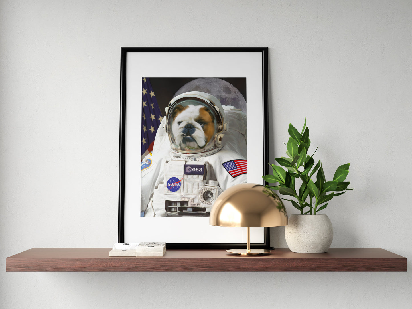 SEE YOUR BELOVED DOG EXPLORE SPACE IN THIS BEAUTIFUL CANVAS