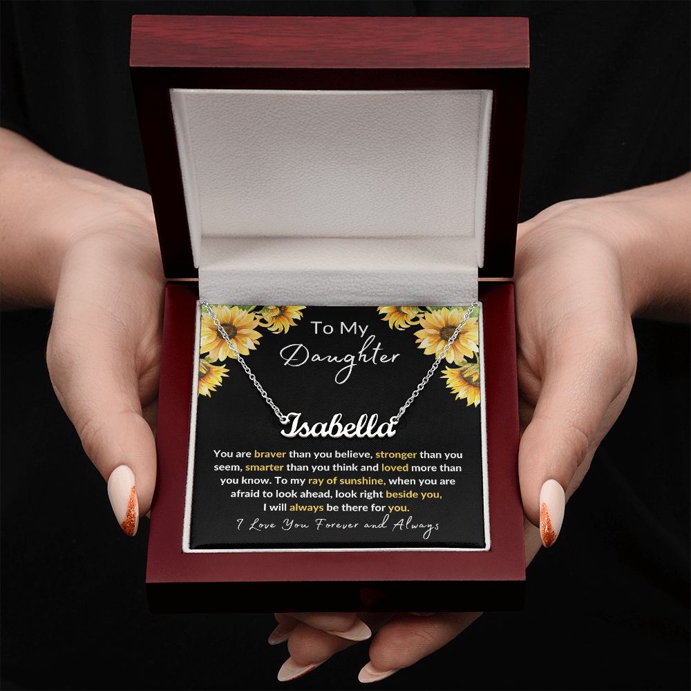 To My Daughter I Personalized Name Necklace I Made & Ships from the USA