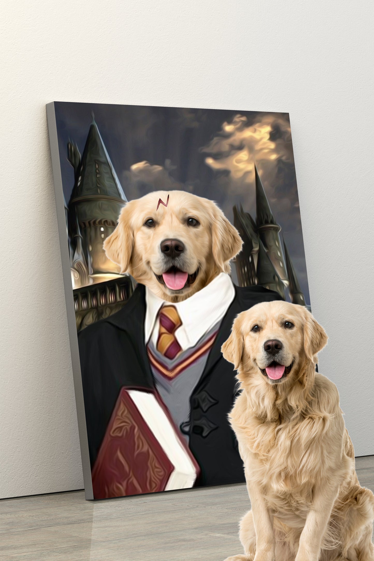 SEE YOUR BELOVED DOG AS THE LITTLE MAGICIAN ON CANVAS