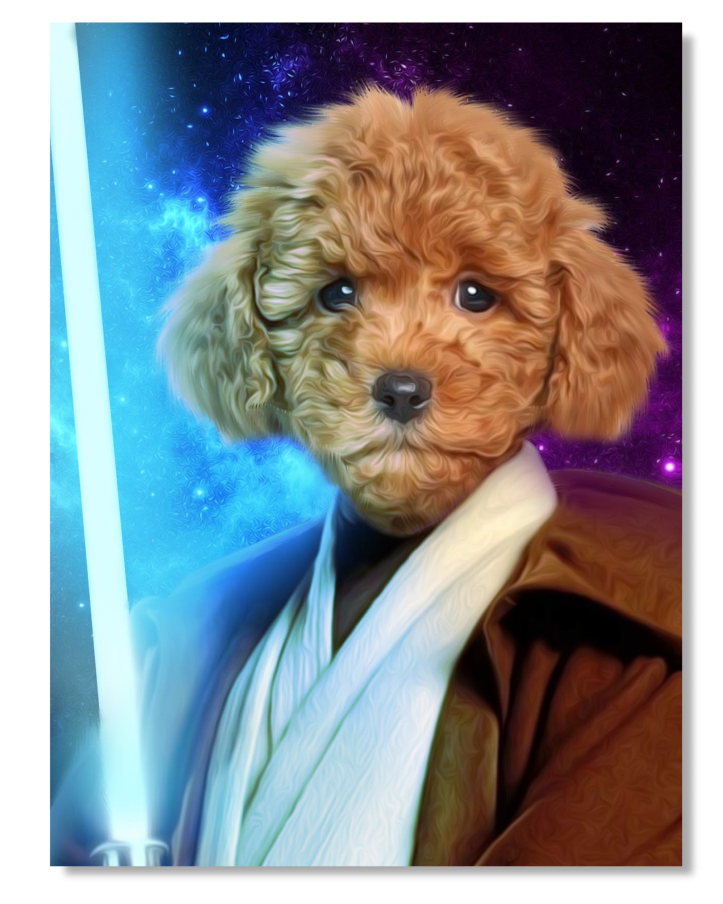 SEE YOUR BELOVED DOG PROTECTING YOU WITH A LIGHT SABER
