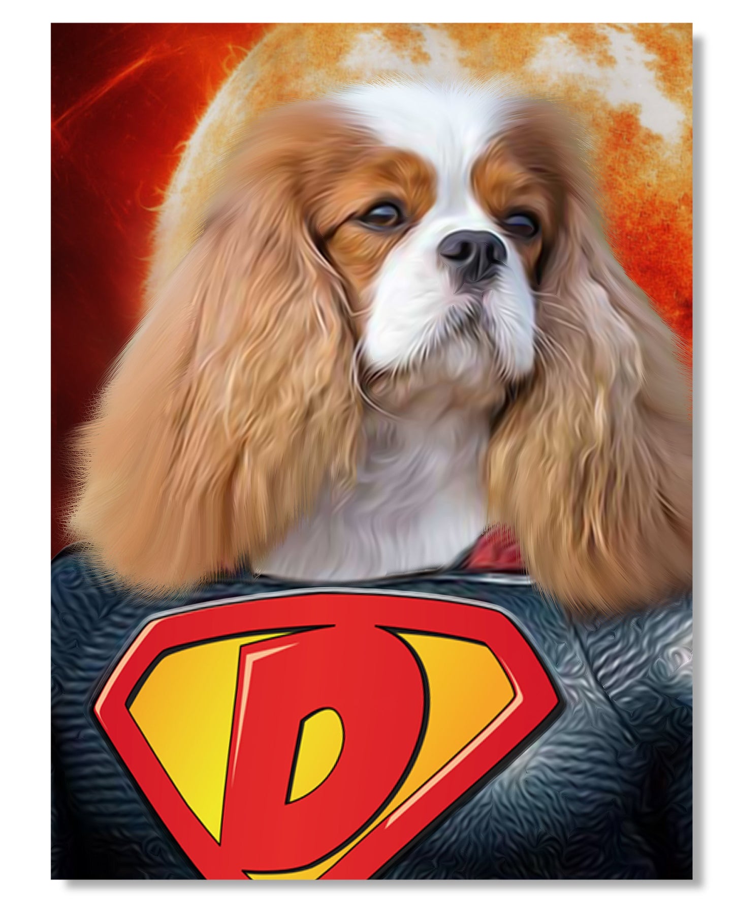 SEE YOUR BELOVED PET AS SUPER DOG ON CANVAS