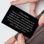 Personalized First Responder Metal Wallet Card