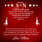 Personalized Gift for Son Basketball Game Lover - Cuban Chain Necklace with Cross