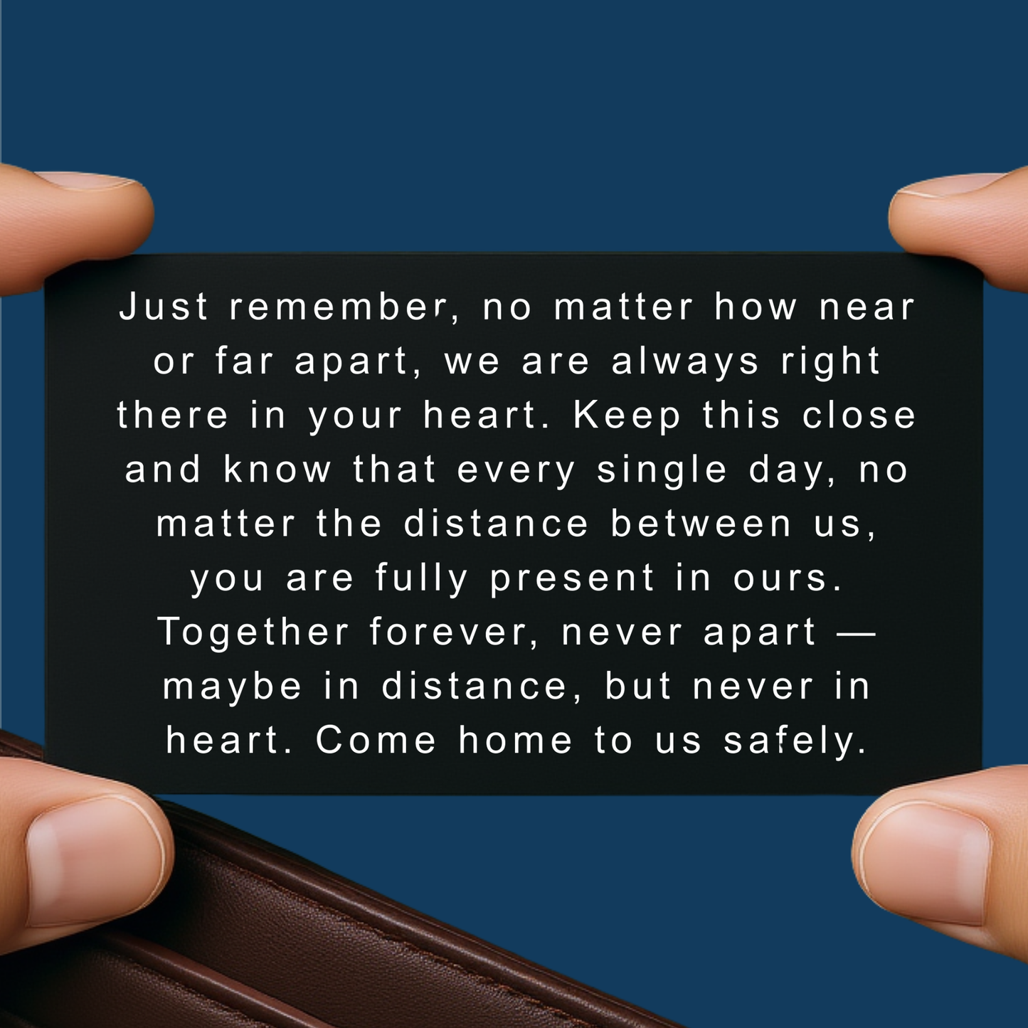 Personalized Military Going Away Gift, Soldier Metal Wallet Card, Deployment Encouragement, Army Navy Graduation Insert Metal Inspirational
