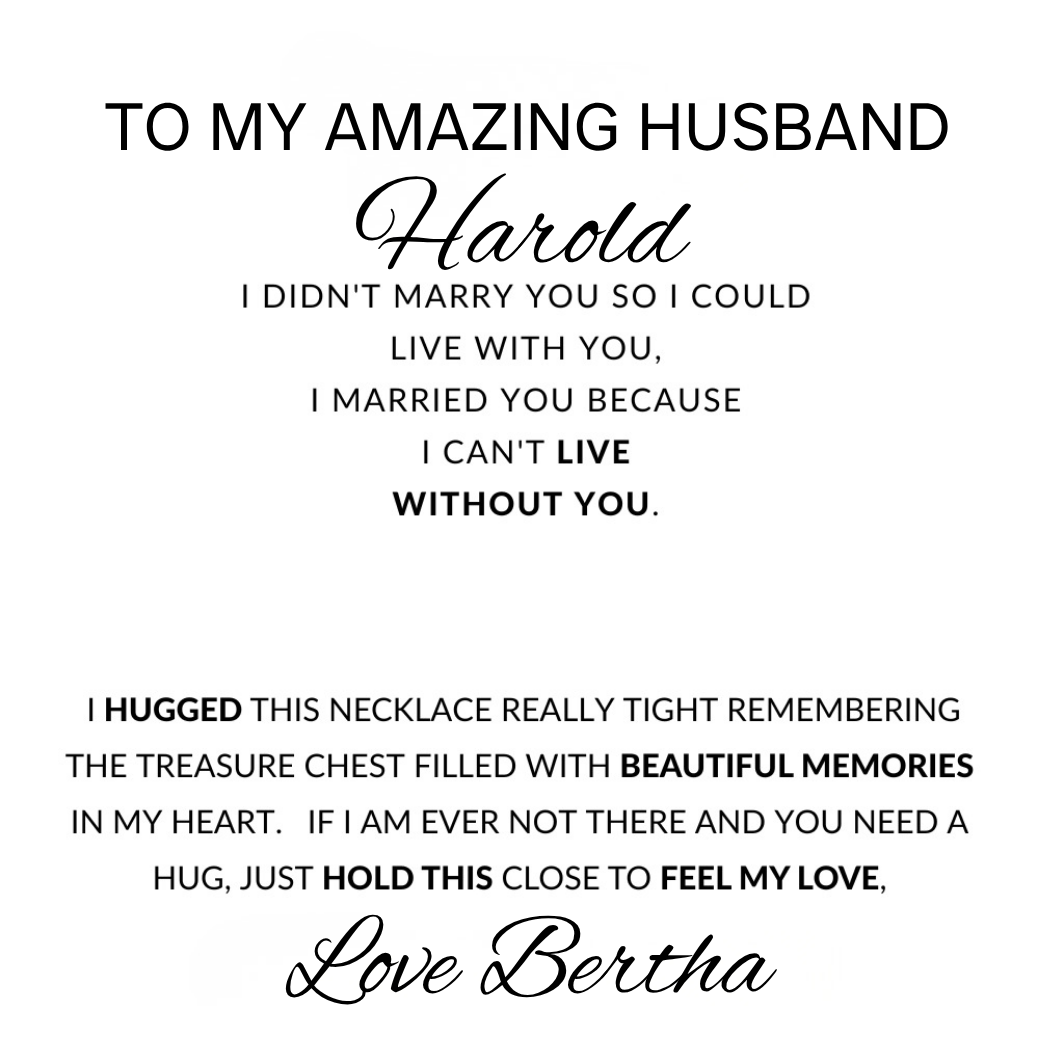 Personalized Promise Gift for Husband Can't Live Without You - Cuban Link Chain Necklace with Cross