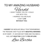 Personalized Promise Gift for Husband Can't Live Without You - Cuban Chain Necklace with Cross