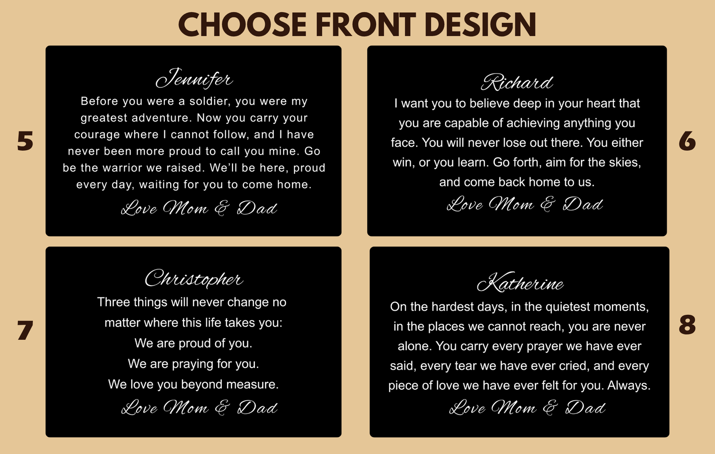 Personalized Military Going Away Gift, Soldier Metal Wallet Card, Deployment Encouragement, Army Navy Graduation Insert Metal Inspirational