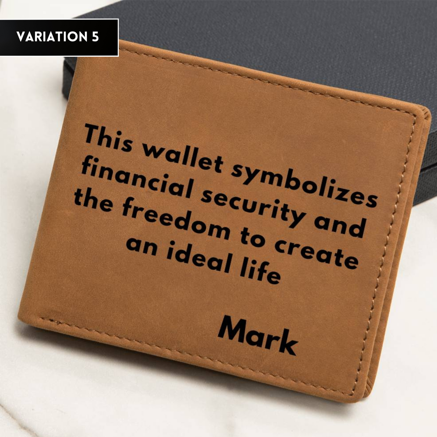 [Almost Sold Out] Personalized Opportunities Flock My Way Leather Wallet