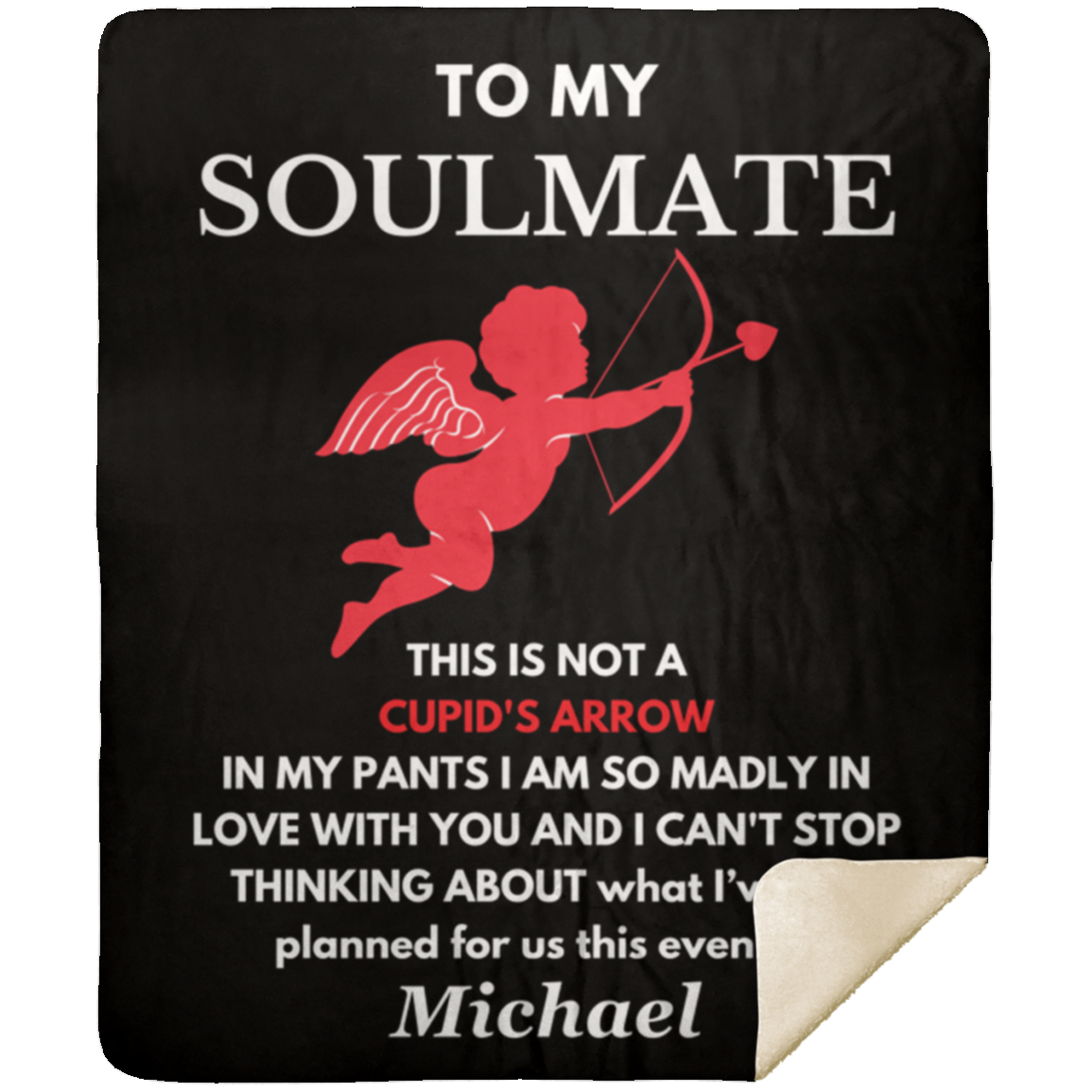 Almost Sold Out - To My Soulmate Cupid's Arrow Blanket