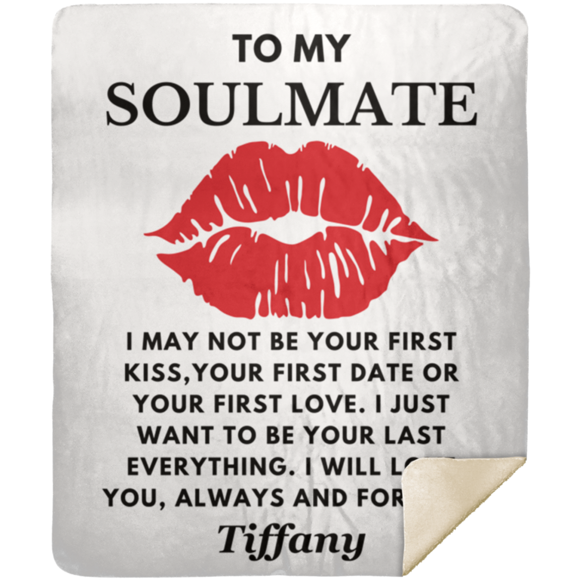 Almost Sold Out - To My Soulmate First Kiss Blanket