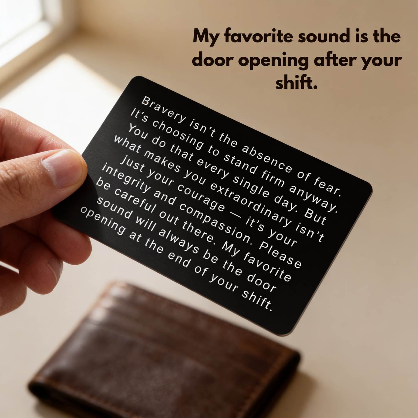 Policeman Metal Wallet Card Gift, Personalized Police Academy Graduation Gift, Police Dad Gift, Police Officer Law Enforcement Gift Men Women