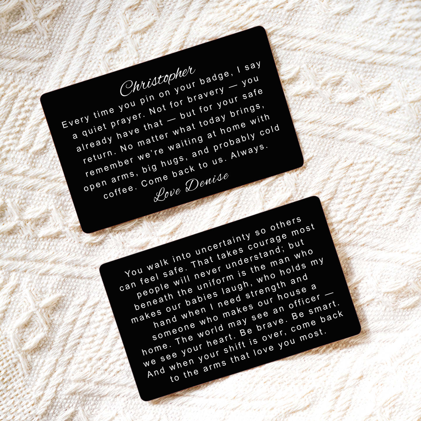 Personalized Military Going Away Gift, Soldier Metal Wallet Card, Deployment Encouragement, Army Navy Graduation Insert Metal Inspirational