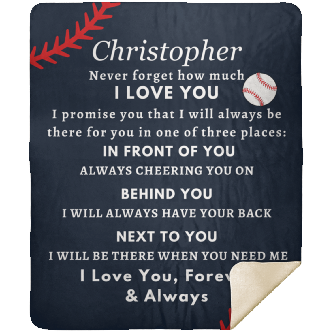 Almost Sold Out - Baseball Love You Blanket