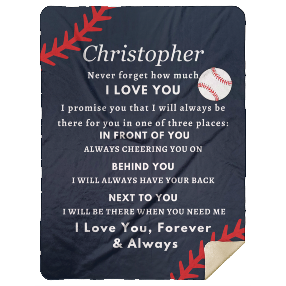 Almost Sold Out - Baseball Love You Blanket