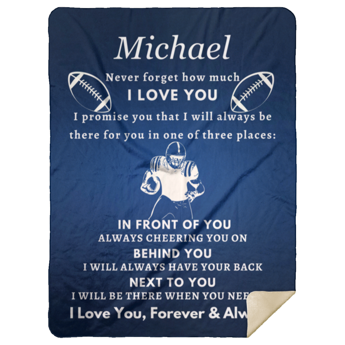 Almost Sold Out - Football Love Blanket