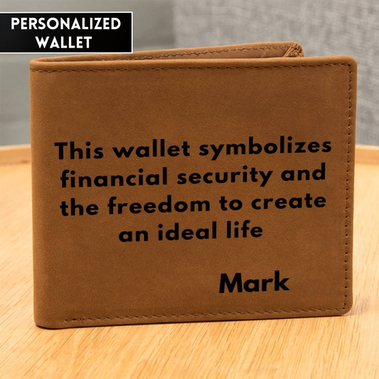 [Almost Sold Out] Personalized Financial Security Leather Wallet