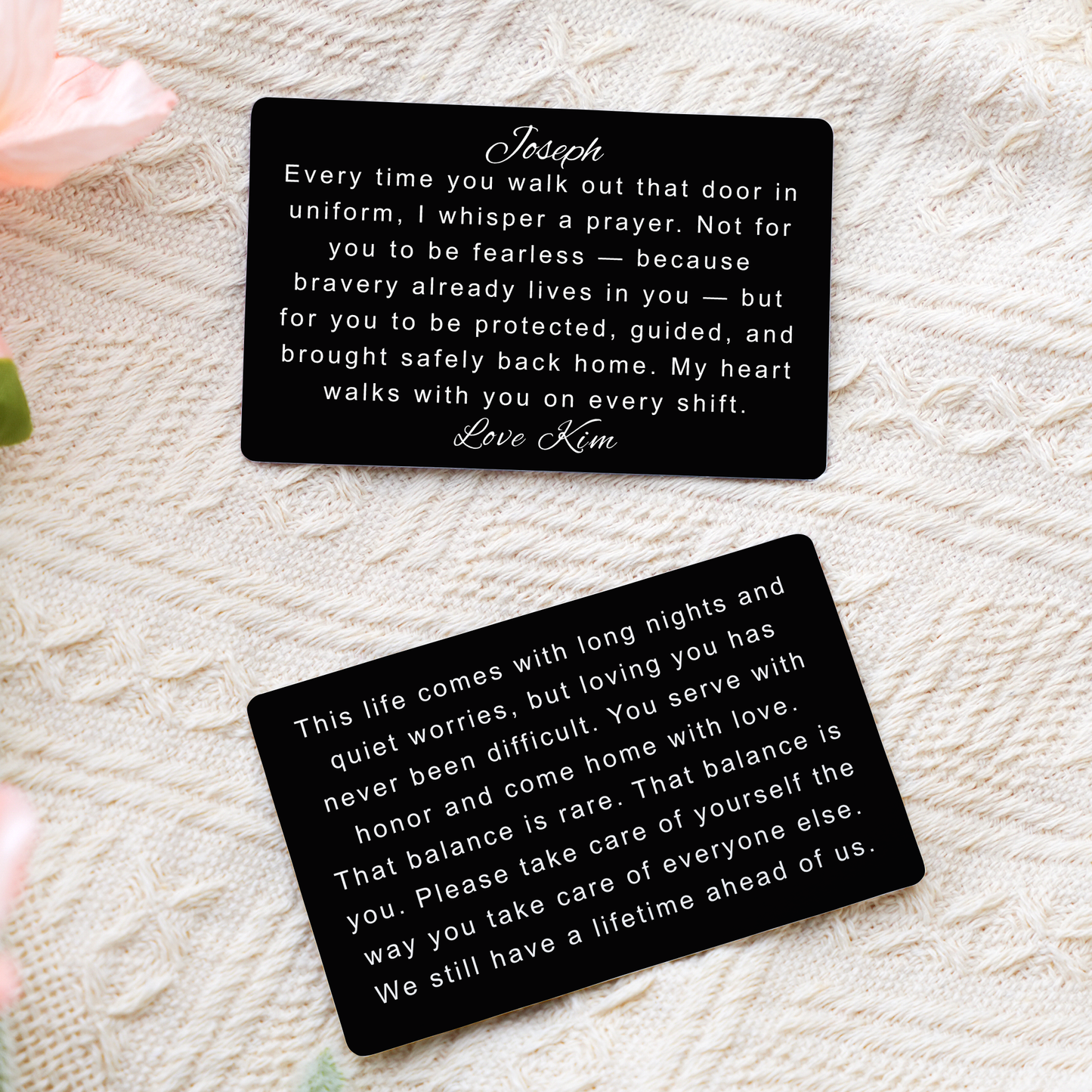 Personalized Military Going Away Gift, Soldier Metal Wallet Card, Deployment Encouragement, Army Navy Graduation Insert Metal Inspirational