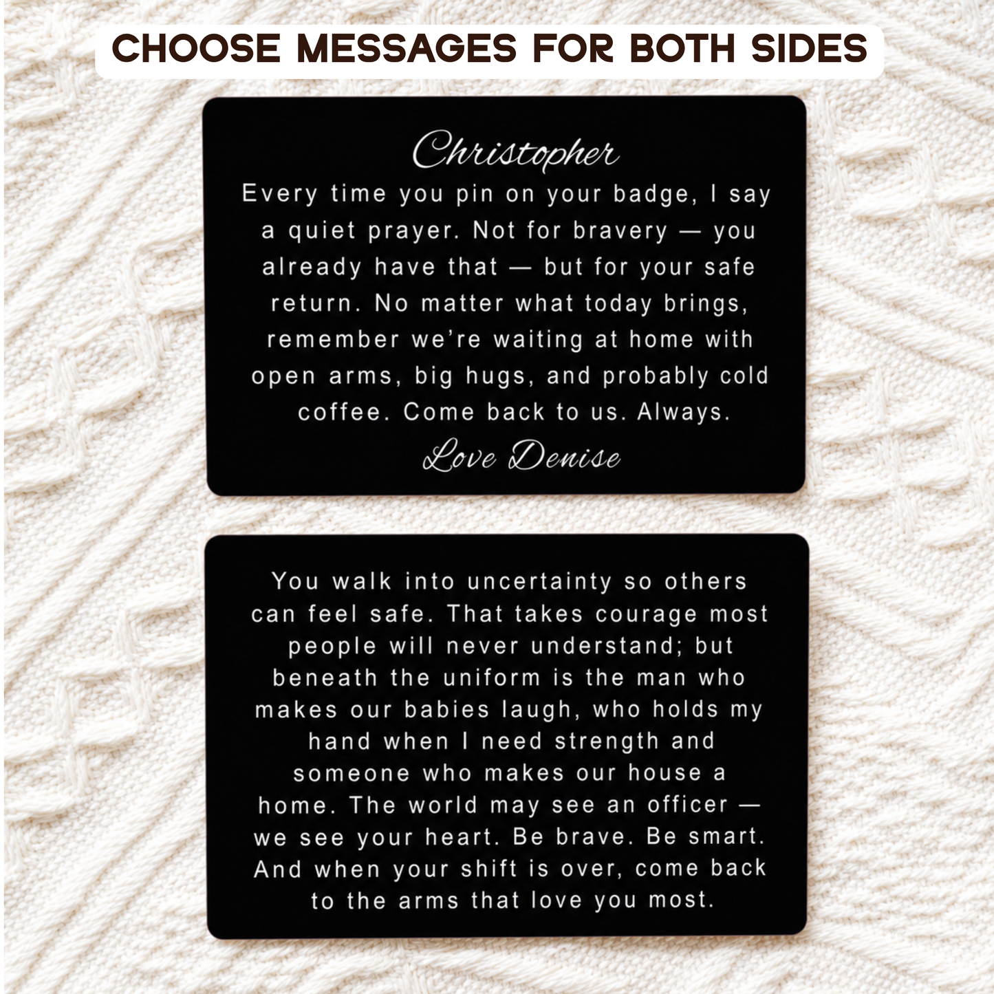 Policeman Metal Wallet Card Gift, Personalized Police Academy Graduation Gift, Police Dad Gift, Police Officer Law Enforcement Gift Men Women