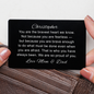 Personalized First Responder Metal Wallet Card