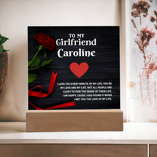 Almost Sold Out - To My Valentine Girlfriend Plaque