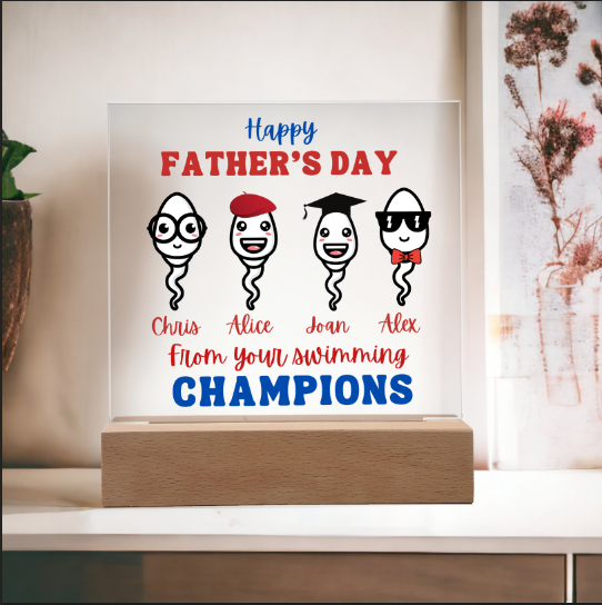 [Almost Sold Out] Personalized From Your Swimming Champions - Acrylic Plaque