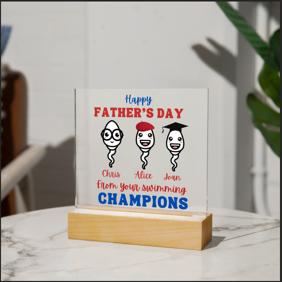 [Almost Sold Out] Personalized From Your Swimming Champions - Acrylic Plaque