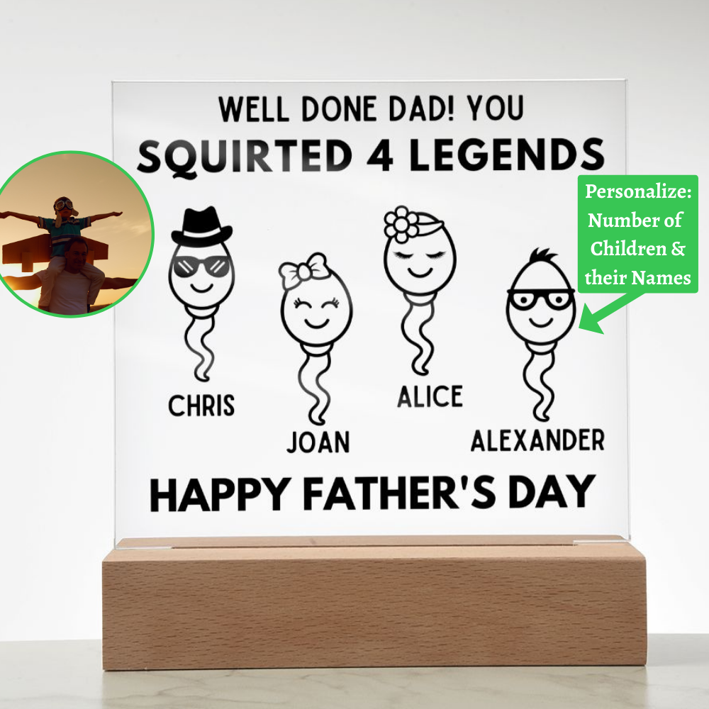 [Almost Sold Out] Well Done Dad! - Personalized Father's Day Acrylic Plaque