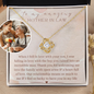 [Almost Sold Out] To My Amazing Mother In Law - When I Fell In Love - Gold Love Knot Necklace