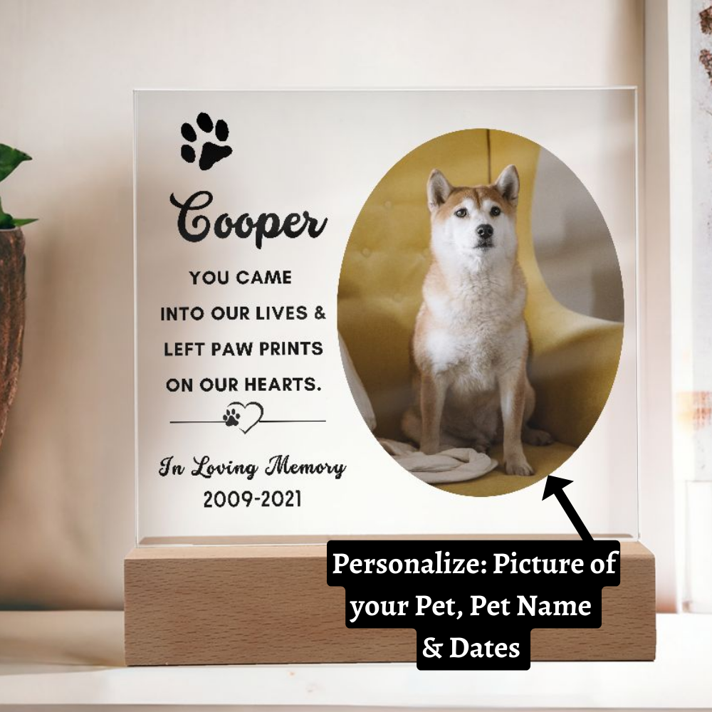 Almost Sold Out - Pet Memorial - Acrylic Plaque with Stand