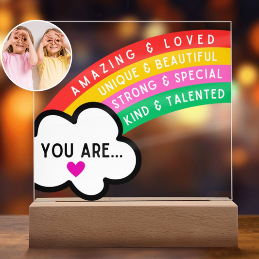 [Almost Sold Out] Kids Positive Affirmations Rainbow Acrylic Plaque