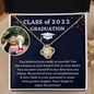 [Almost Sold Out] Class Of 2023 - You Believed You Could - 18k Gold Love Knot Necklace