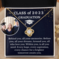 [Almost Sold Out] Class Of 2023 - A Brighter Future - 18k Gold Love Knot Necklace
