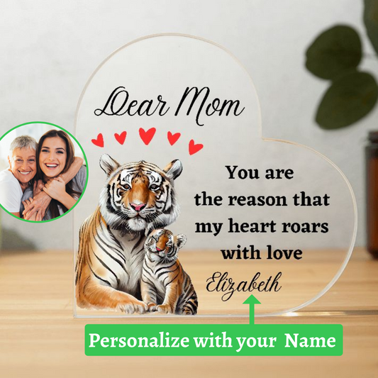 [Almost Sold Out] Dear Mom - Tigris and Child - Acrylic Plaque