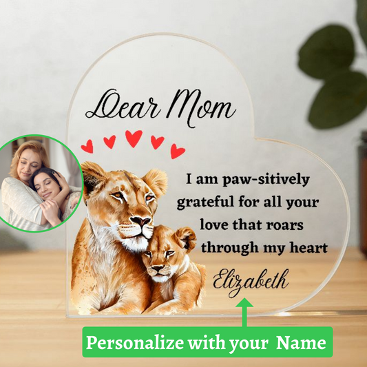 [Almost Sold Out] Dear Mom - Lioness and Child - Acrylic Plaque